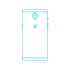 Digital Oneplus Phones Oneplus 3 Outline Printable Line Art Svg, Free Vectors File